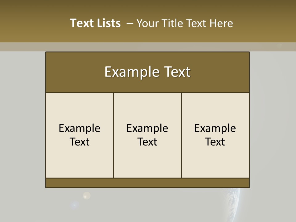 Planet Earth With Sunrize In Space PowerPoint Template