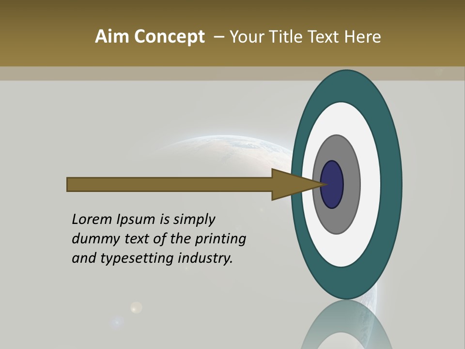 Planet Earth With Sunrize In Space PowerPoint Template