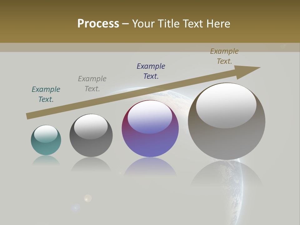 Planet Earth With Sunrize In Space PowerPoint Template