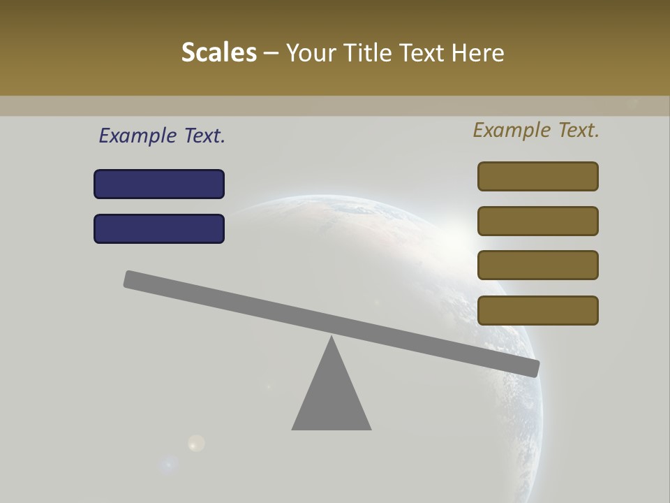Planet Earth With Sunrize In Space PowerPoint Template