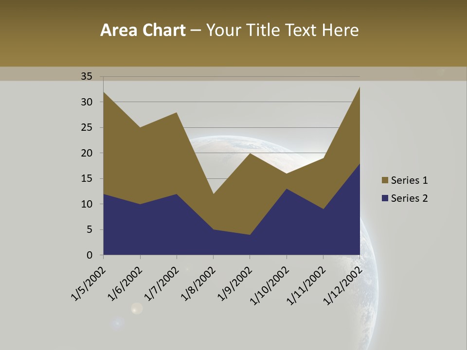 Planet Earth With Sunrize In Space PowerPoint Template