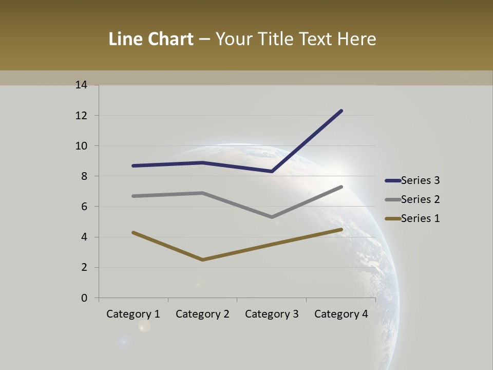 Planet Earth With Sunrize In Space PowerPoint Template