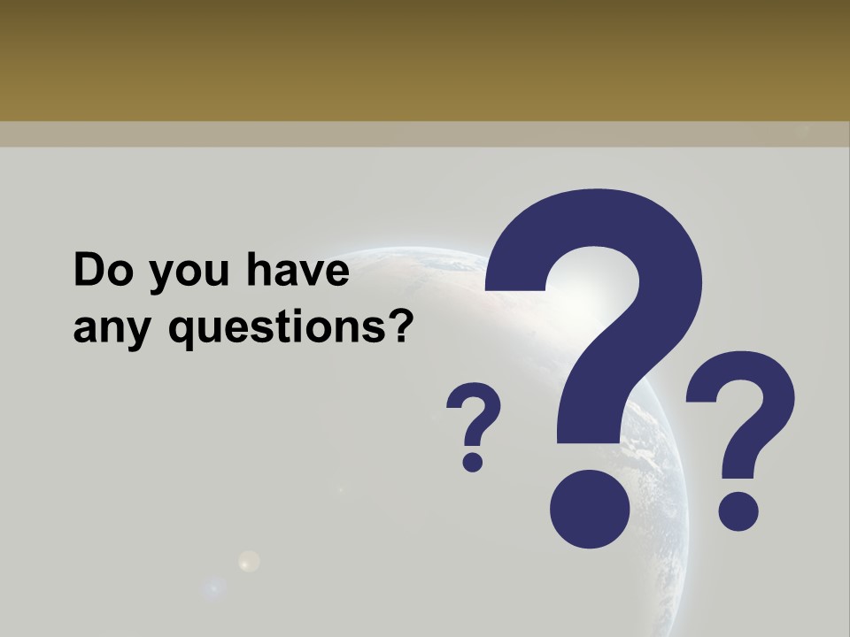 Planet Earth With Sunrize In Space PowerPoint Template