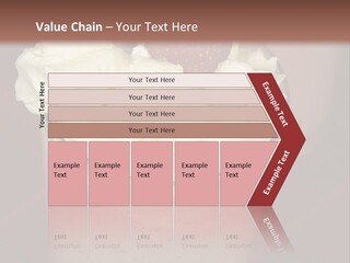 Served Strawberry Smoothie With Whip Cream PowerPoint Template