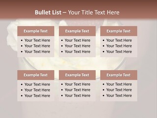 Served Strawberry Smoothie With Whip Cream PowerPoint Template