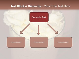 Served Strawberry Smoothie With Whip Cream PowerPoint Template