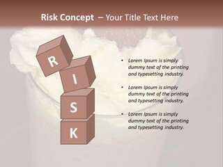 Served Strawberry Smoothie With Whip Cream PowerPoint Template