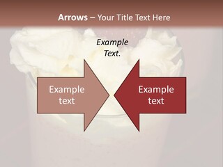 Served Strawberry Smoothie With Whip Cream PowerPoint Template