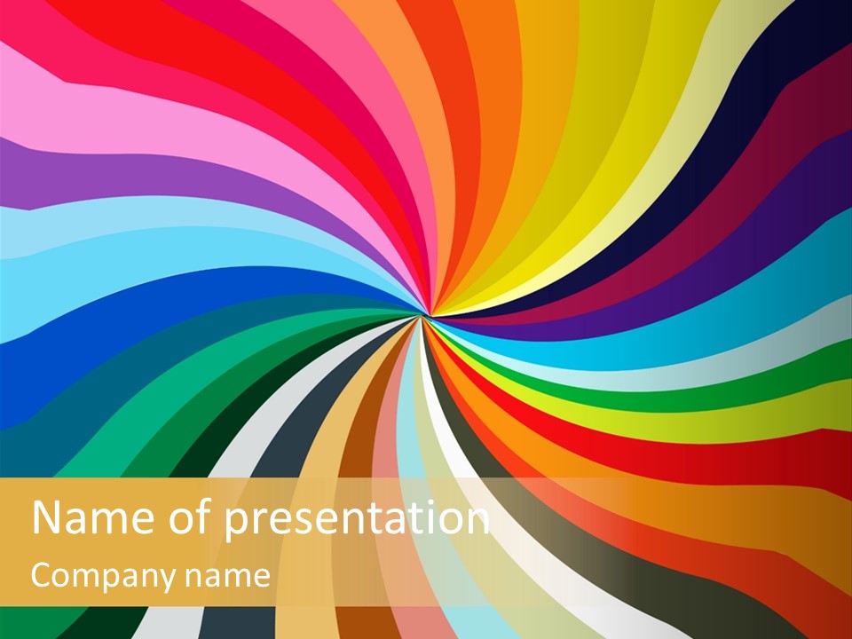 Multicolored Abstract Background PowerPoint Template