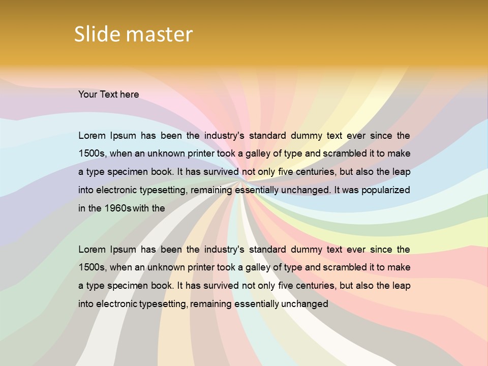 Multicolored Abstract Background PowerPoint Template