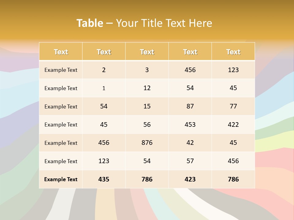 Multicolored Abstract Background PowerPoint Template