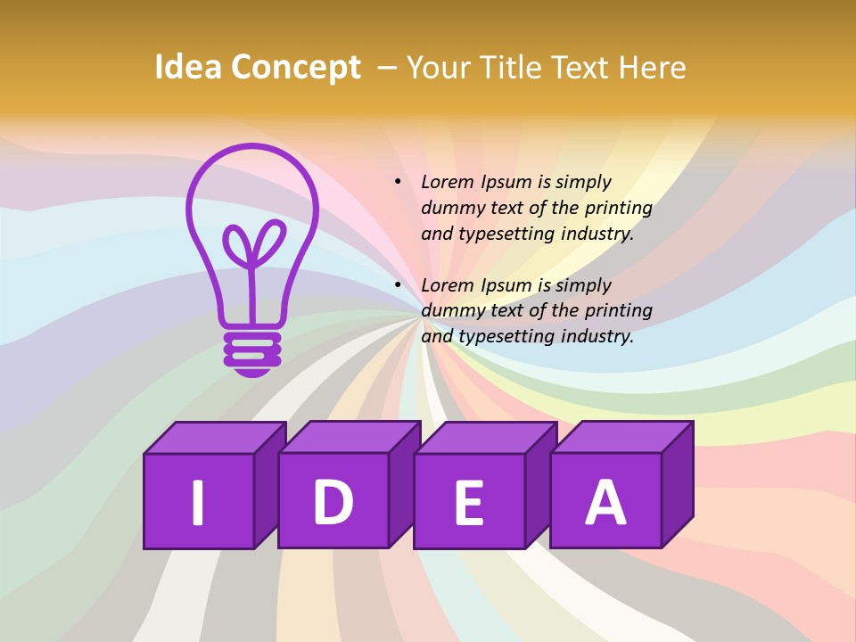 Multicolored Abstract Background PowerPoint Template