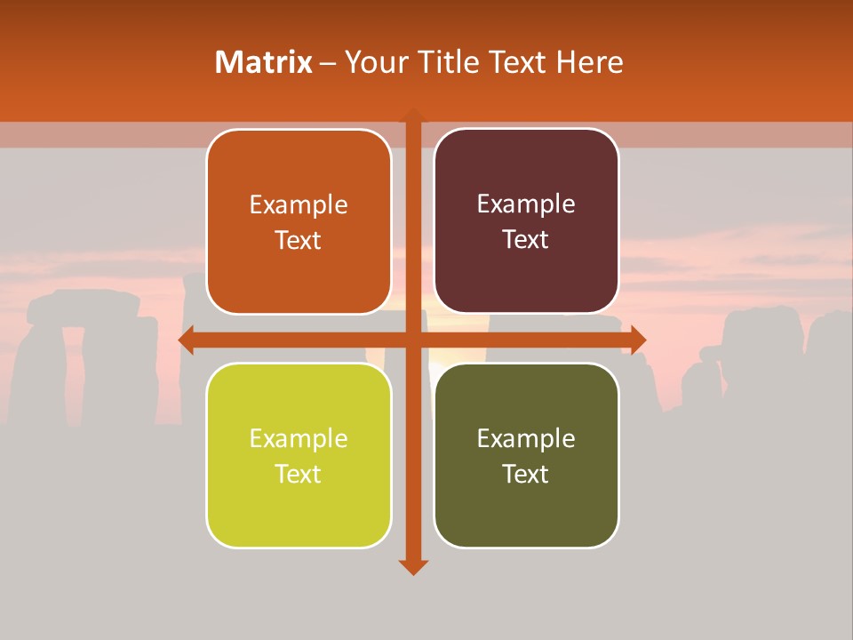 Stonehenge With The Sun Rising PowerPoint Template