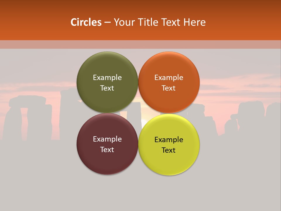 Stonehenge With The Sun Rising PowerPoint Template