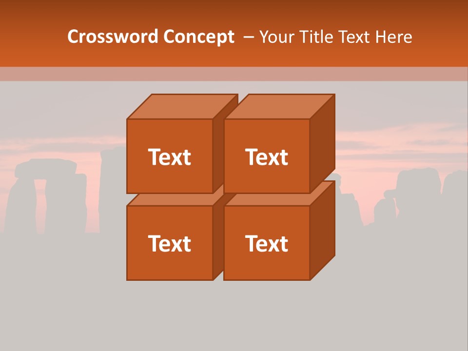 Stonehenge With The Sun Rising PowerPoint Template