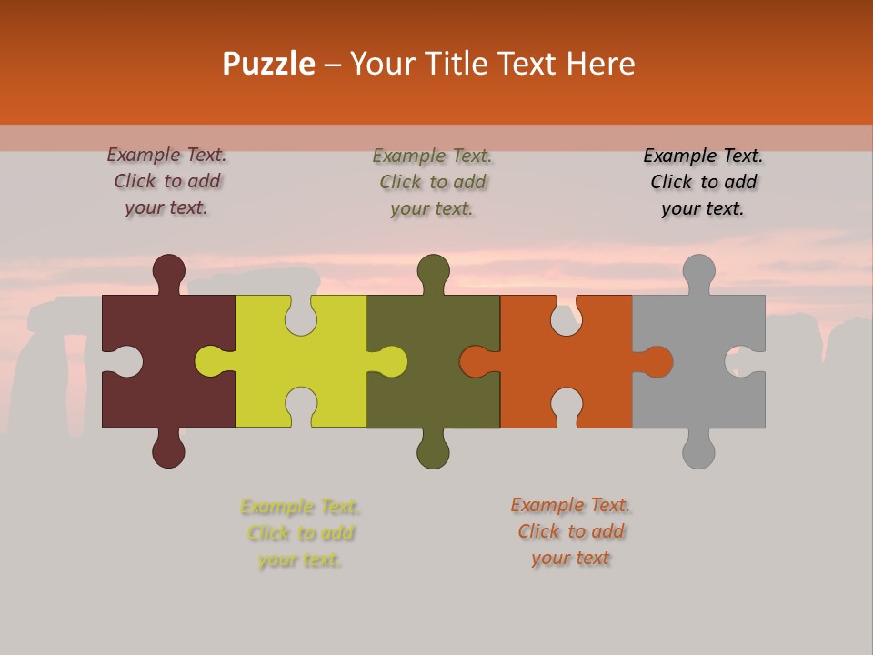 Stonehenge With The Sun Rising PowerPoint Template