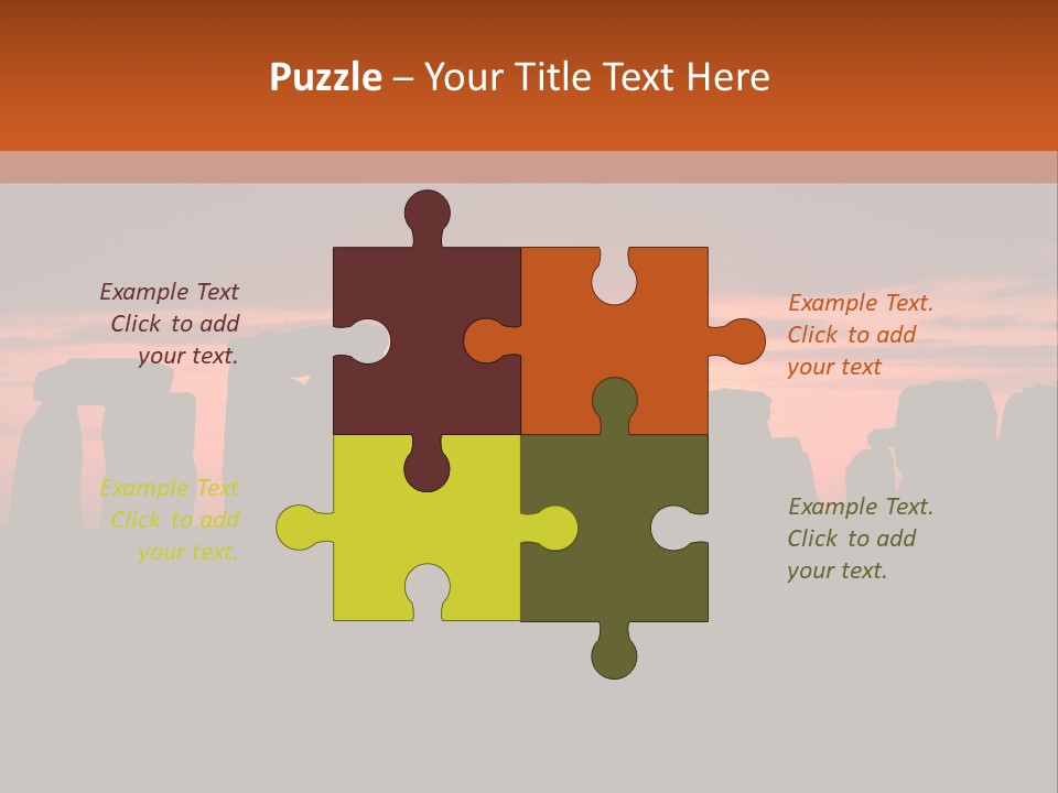 Stonehenge With The Sun Rising PowerPoint Template