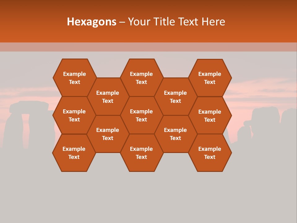 Stonehenge With The Sun Rising PowerPoint Template