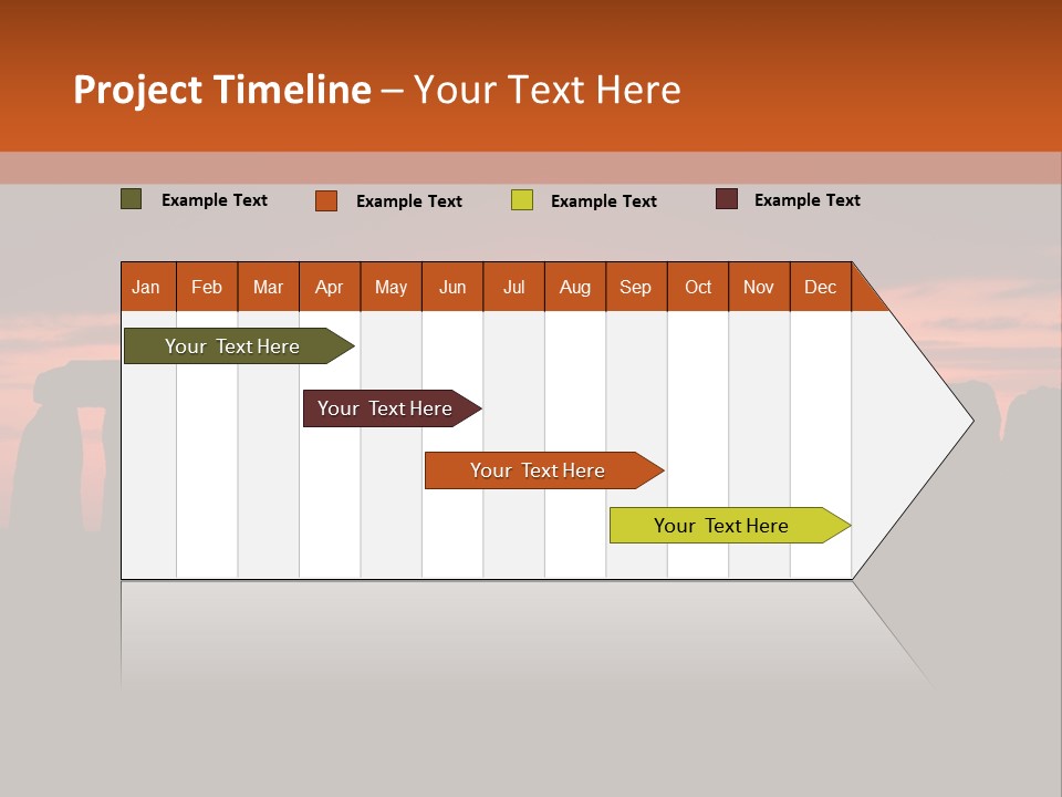 Stonehenge With The Sun Rising PowerPoint Template