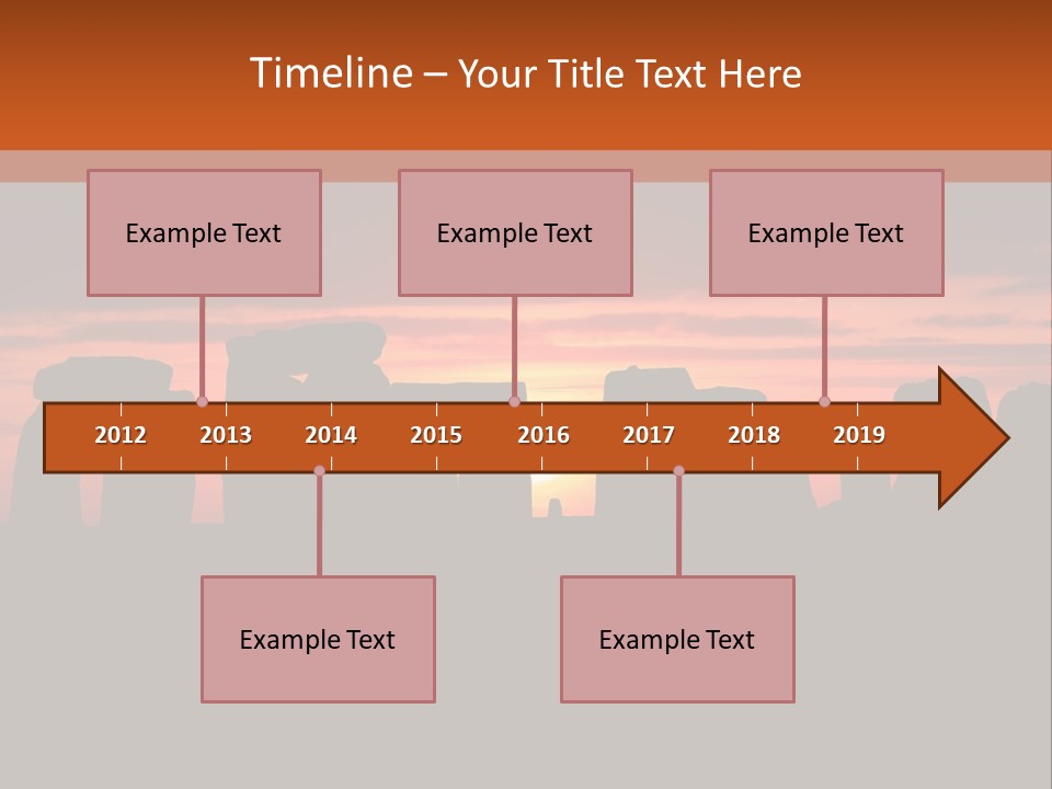 Stonehenge With The Sun Rising PowerPoint Template