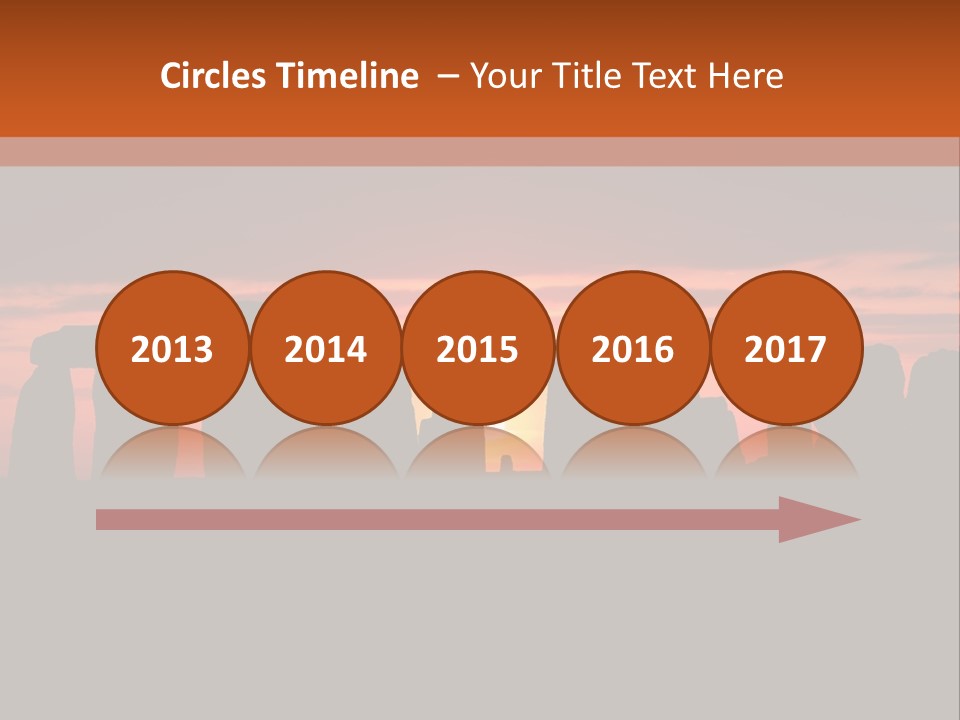 Stonehenge With The Sun Rising PowerPoint Template