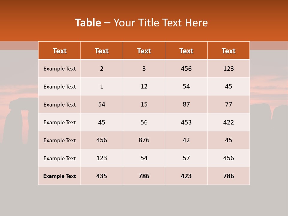 Stonehenge With The Sun Rising PowerPoint Template