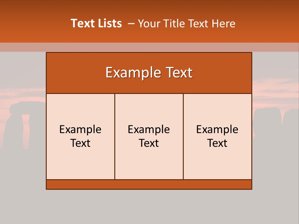 Stonehenge With The Sun Rising PowerPoint Template