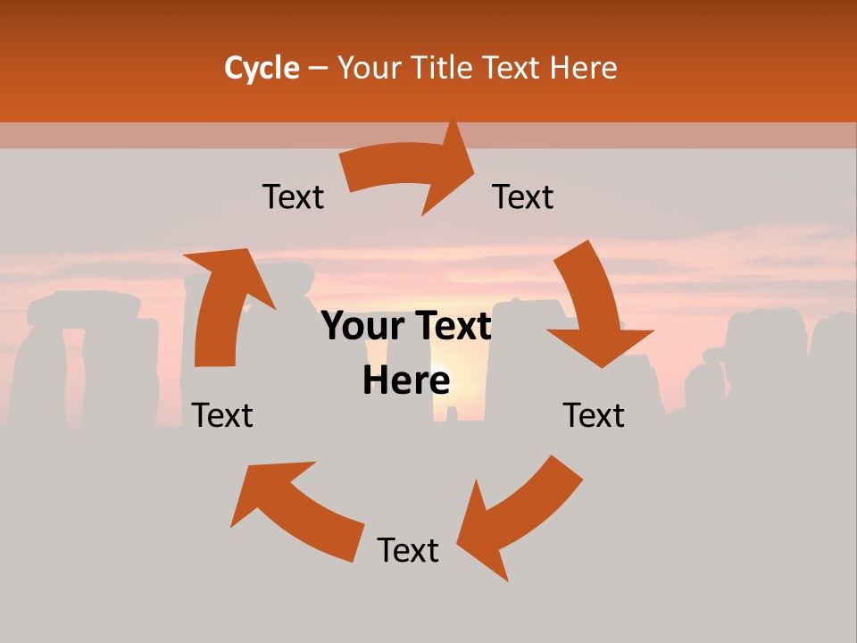 Stonehenge With The Sun Rising PowerPoint Template