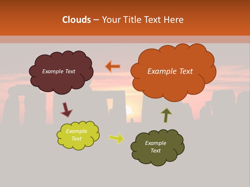 Stonehenge With The Sun Rising PowerPoint Template
