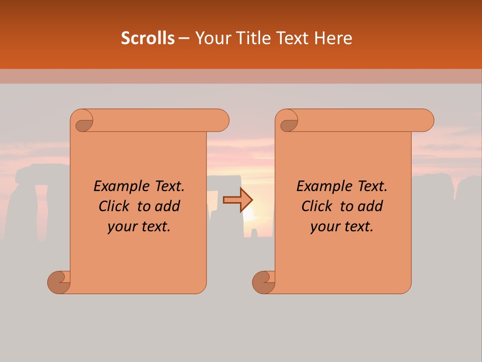 Stonehenge With The Sun Rising PowerPoint Template