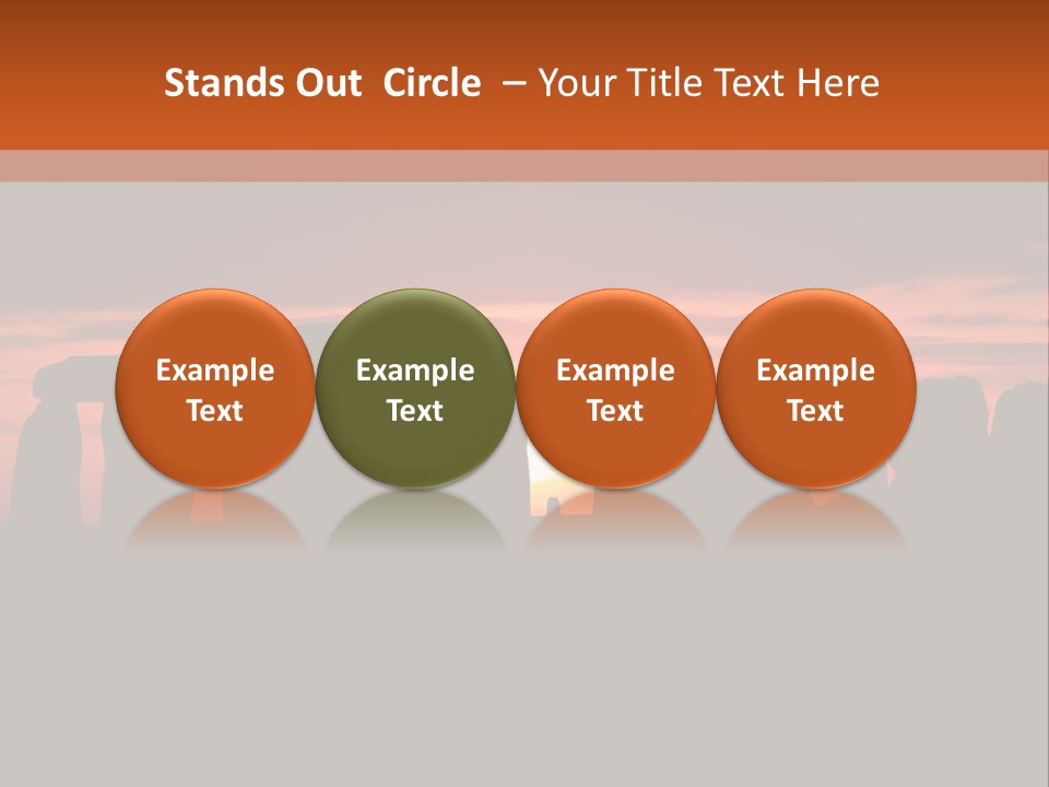 Stonehenge With The Sun Rising PowerPoint Template