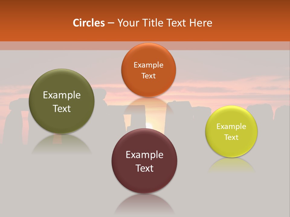 Stonehenge With The Sun Rising PowerPoint Template