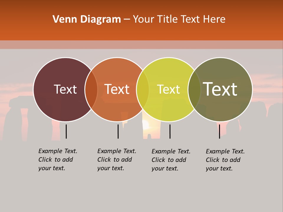 Stonehenge With The Sun Rising PowerPoint Template