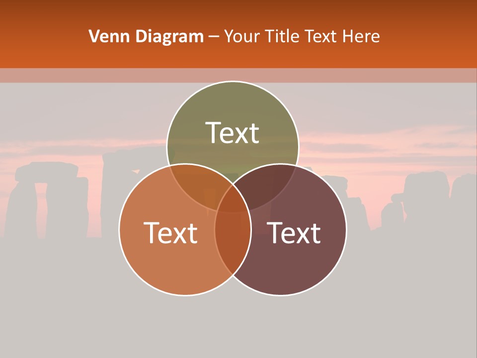 Stonehenge With The Sun Rising PowerPoint Template