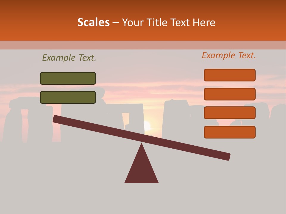 Stonehenge With The Sun Rising PowerPoint Template