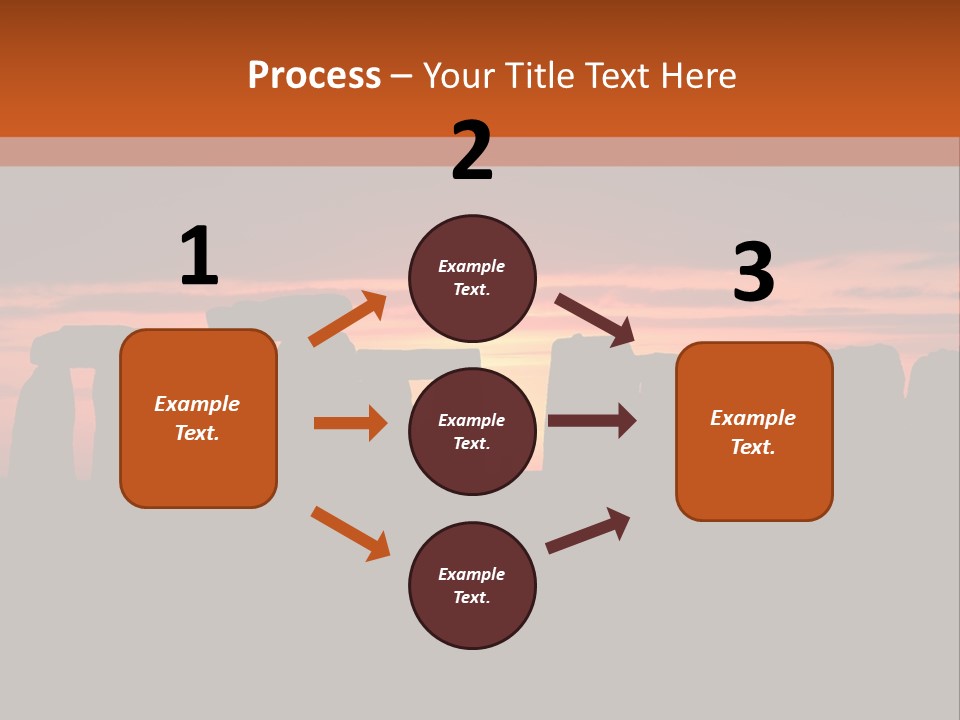 Stonehenge With The Sun Rising PowerPoint Template