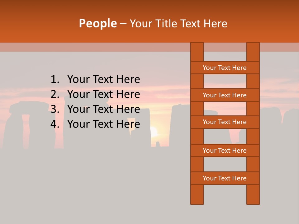 Stonehenge With The Sun Rising PowerPoint Template