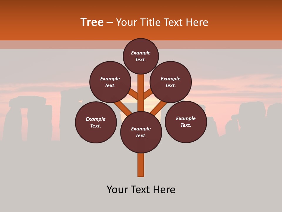 Stonehenge With The Sun Rising PowerPoint Template