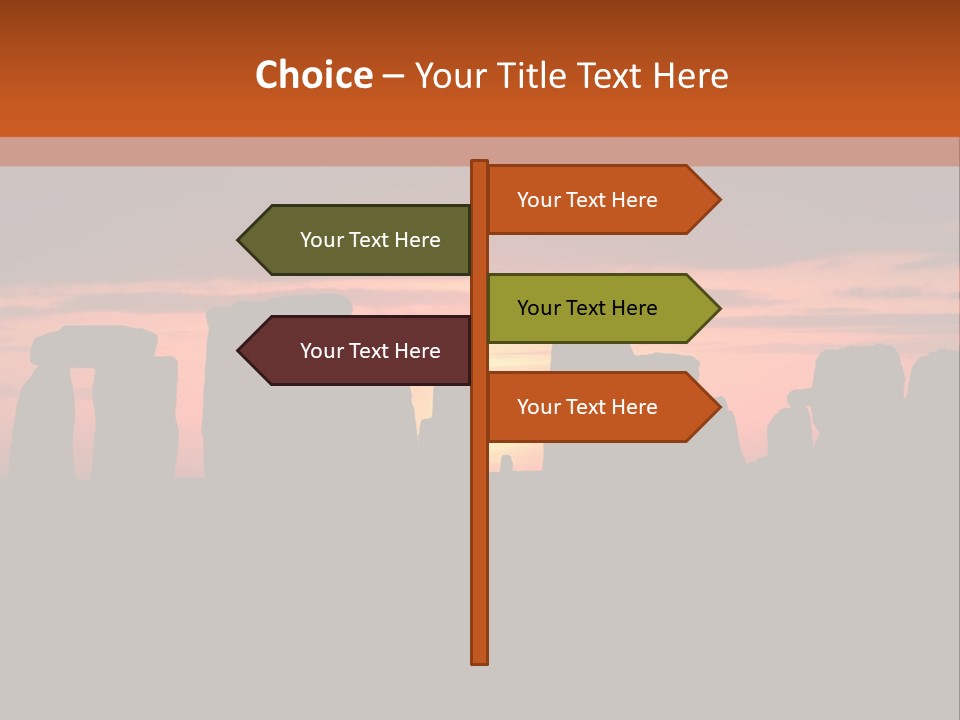 Stonehenge With The Sun Rising PowerPoint Template