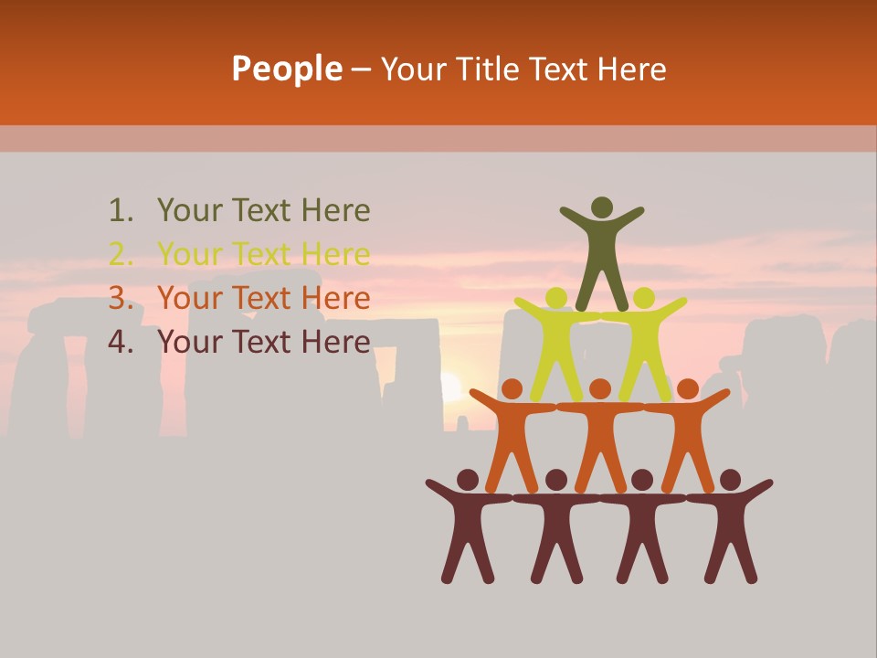 Stonehenge With The Sun Rising PowerPoint Template