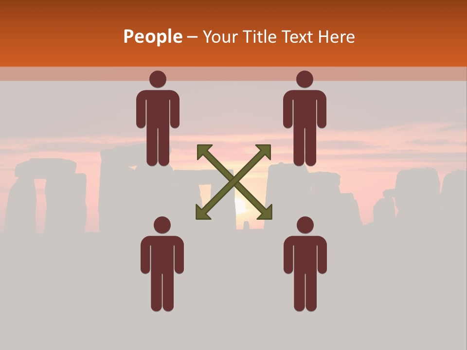 Stonehenge With The Sun Rising PowerPoint Template