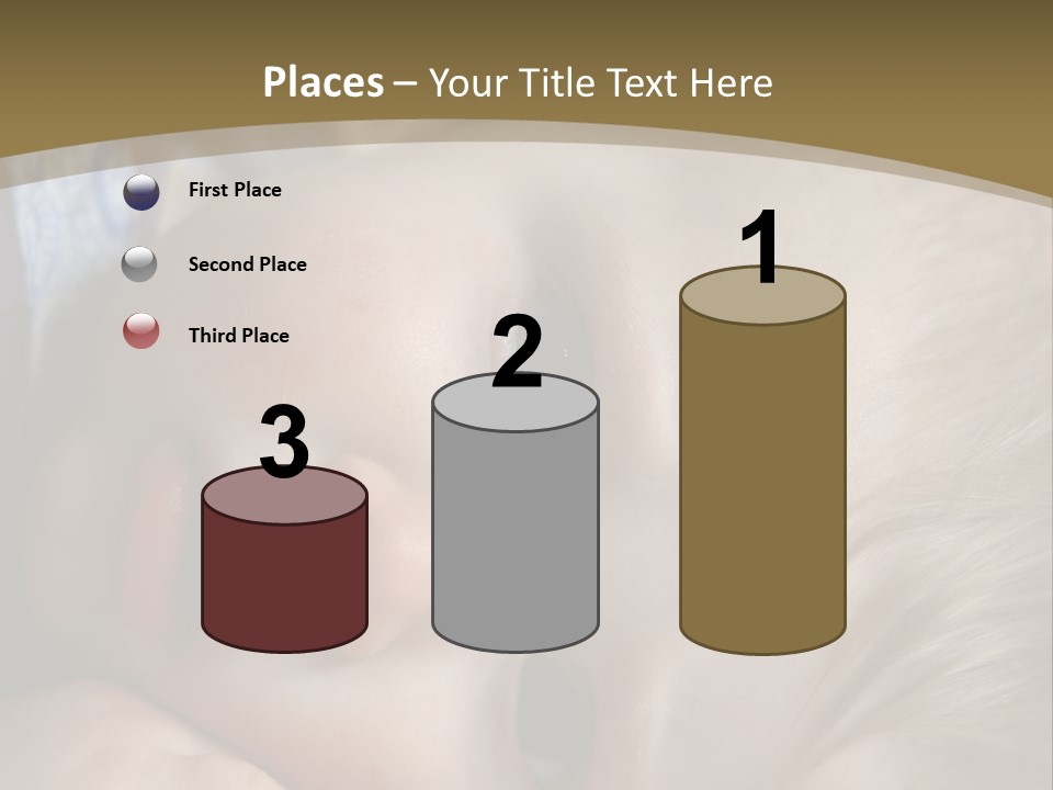 Image Of A 8 Month Old Sick Baby Lying In Bed PowerPoint Template