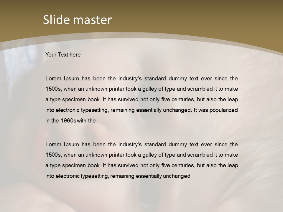 Image Of A 8 Month Old Sick Baby Lying In Bed PowerPoint Template