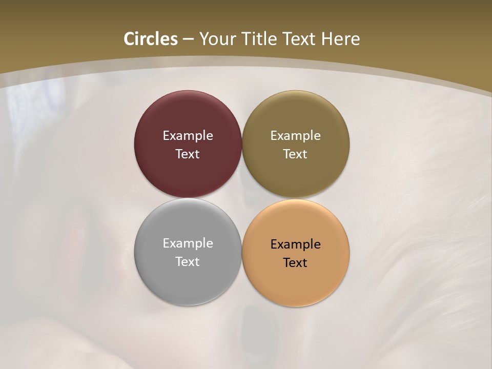 Image Of A 8 Month Old Sick Baby Lying In Bed PowerPoint Template