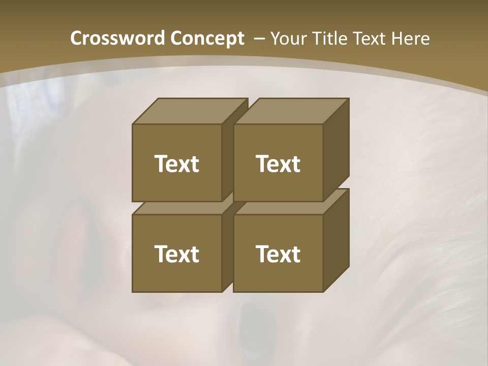 Image Of A 8 Month Old Sick Baby Lying In Bed PowerPoint Template