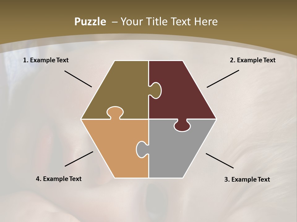 Image Of A 8 Month Old Sick Baby Lying In Bed PowerPoint Template