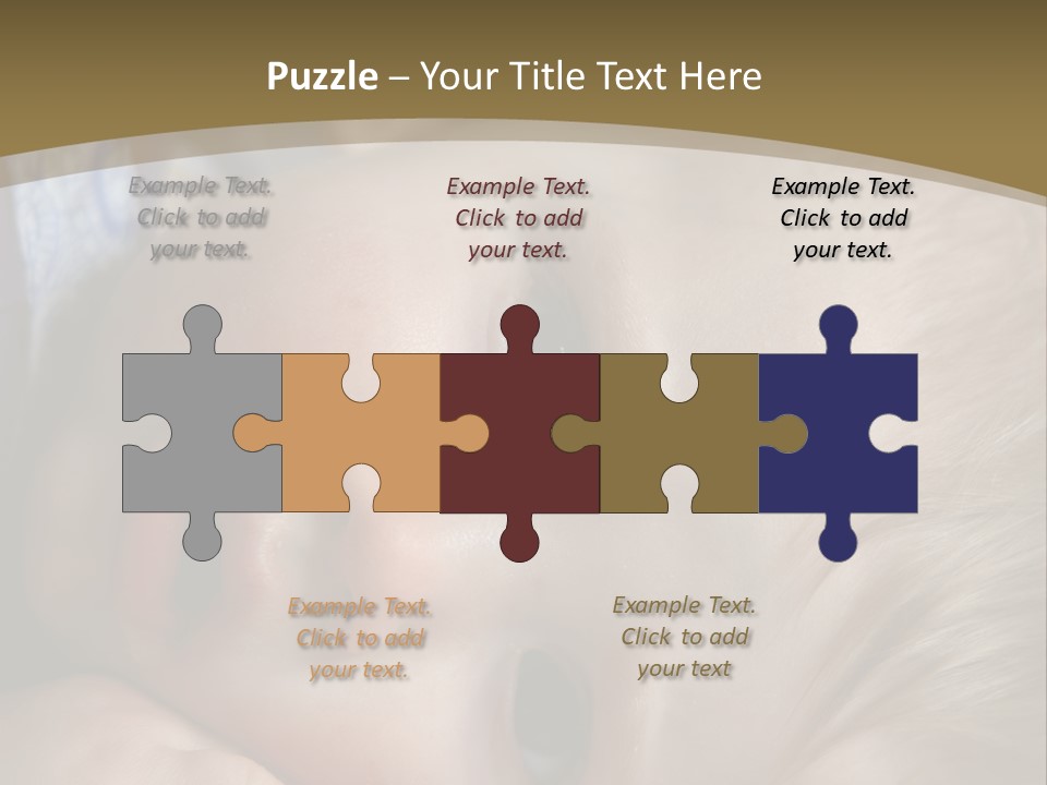 Image Of A 8 Month Old Sick Baby Lying In Bed PowerPoint Template