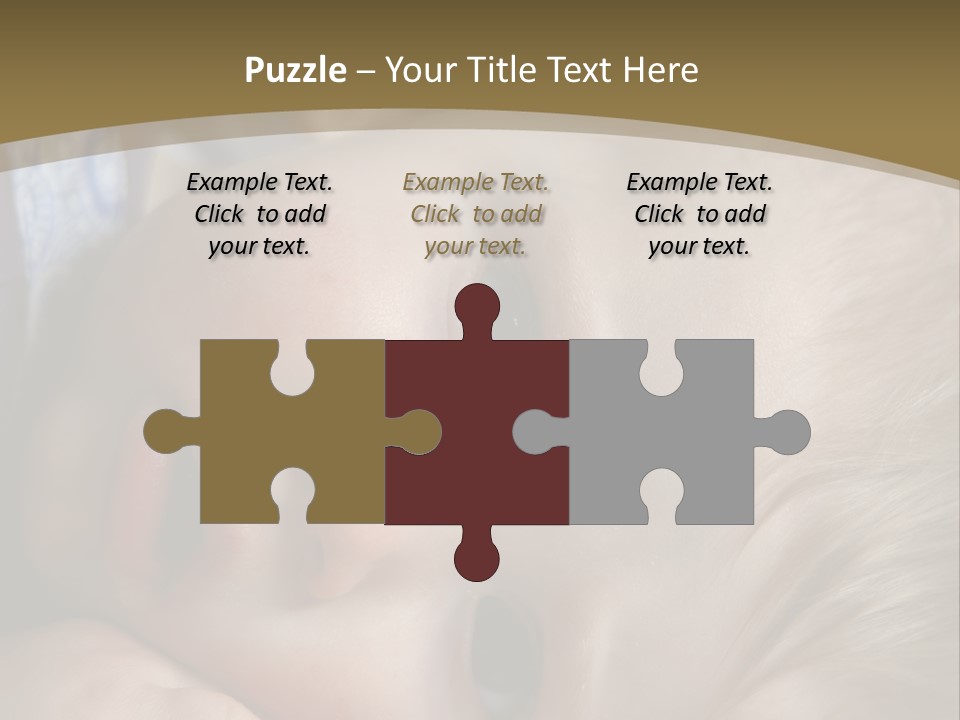 Image Of A 8 Month Old Sick Baby Lying In Bed PowerPoint Template