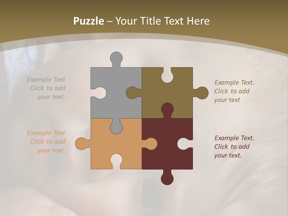 Image Of A 8 Month Old Sick Baby Lying In Bed PowerPoint Template