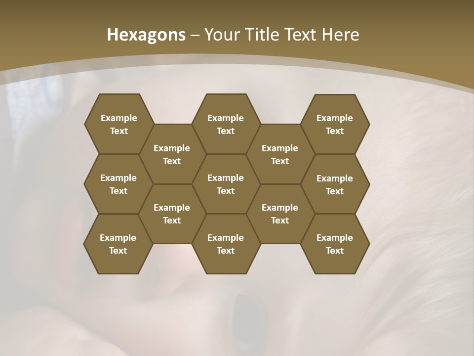 Image Of A 8 Month Old Sick Baby Lying In Bed PowerPoint Template